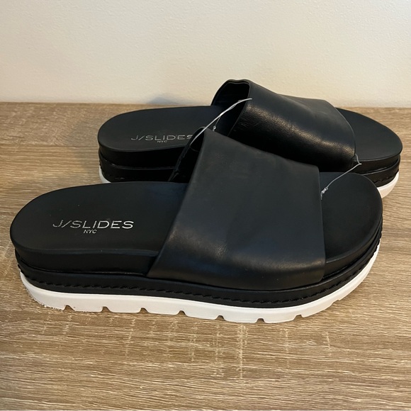 J Slides Shoes - J/Slides NYC Bobby Platform Slide Sandals Women’s Size 6